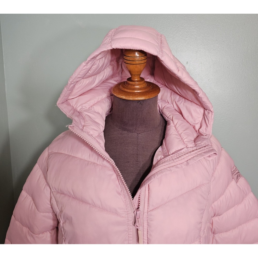 NEW W/tags Reebok RN#127805 Hooded Puffer Jacket Dusty Mauve Pink Women's M - Picture 3 of 14